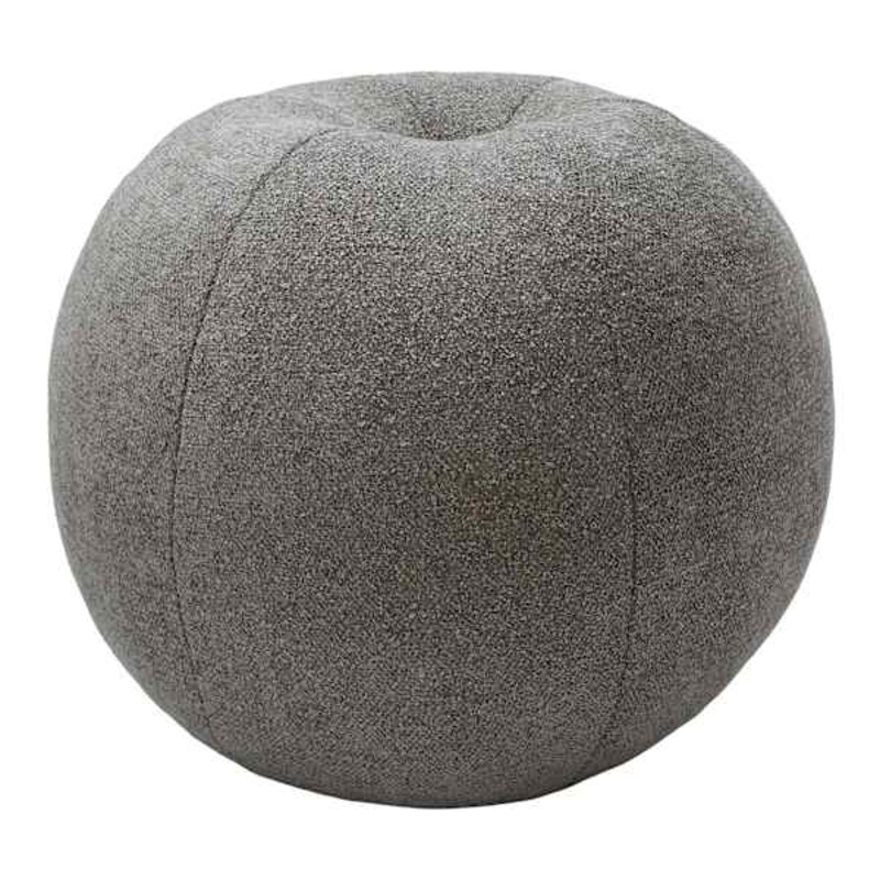 Grey Ball Shaped Throw Pillow, 12″