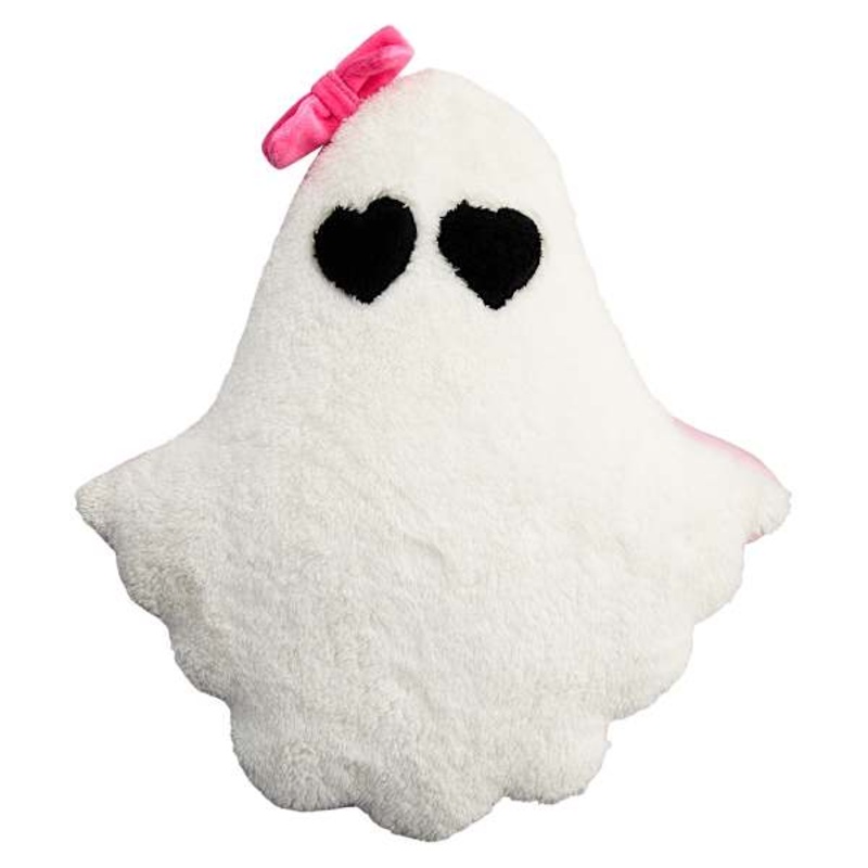 Hey Boo! Ghost Shaped Throw Pillow, 16×14