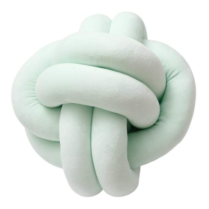 Mint Knot Shaped Throw Pillow, 12″