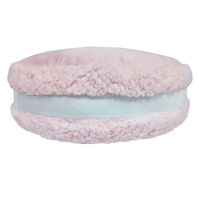 Mrs. Claus’ Bakery Macaron Throw Pillow, 5×14