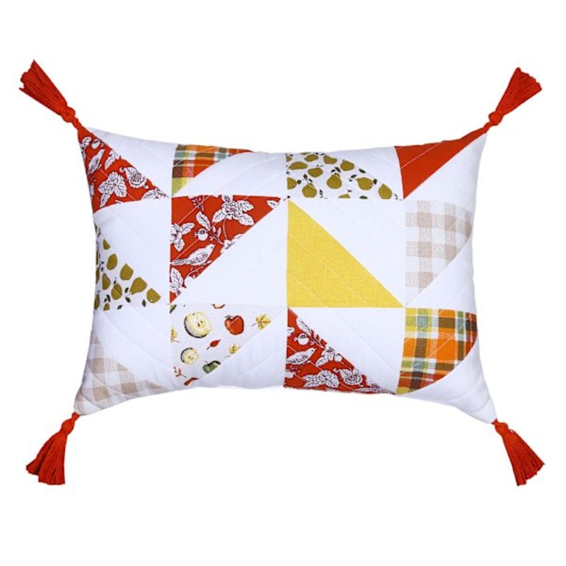 Patchwork Throw Pillow, 14×20