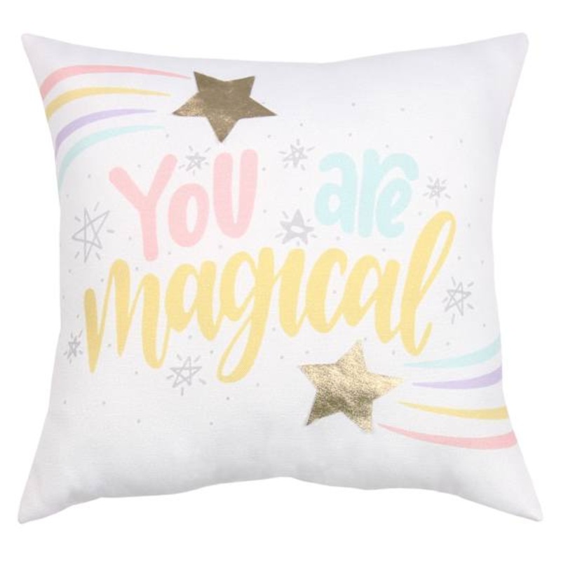 Tiny Dreamers You Are Magical Throw Pillow, 16″