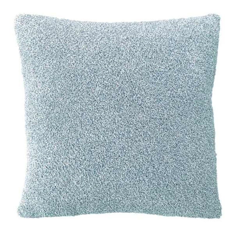 Blue Heathered Cozy Plush Throw Pillow, 18″