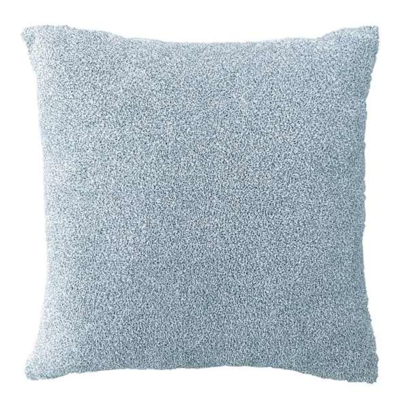 Blue Heathered Cozy Plush Throw Pillow, 24″