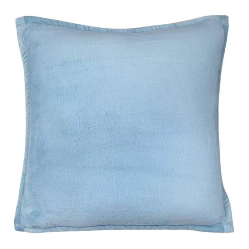 Blue Micro Plush Throw Pillow, 24″