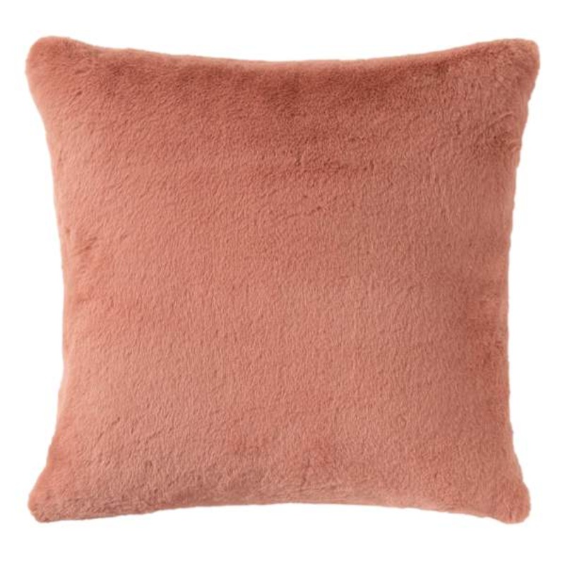 Bristol Blush Faux Fur Throw Pillow, 24″