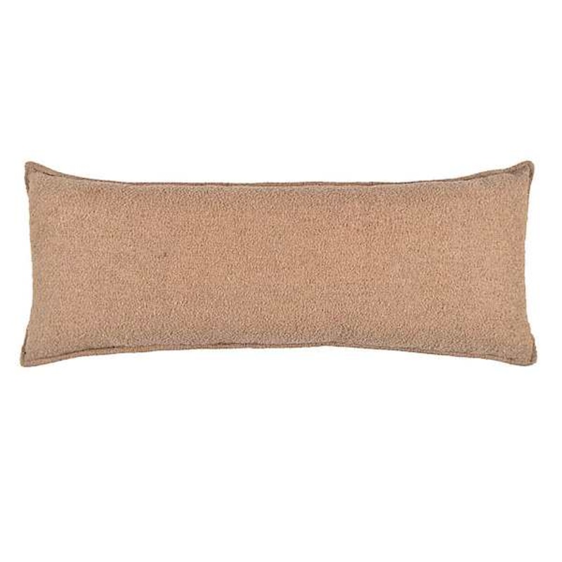 Crosby St. Brown Soft Textured Boucle Throw Pillow, 14×36