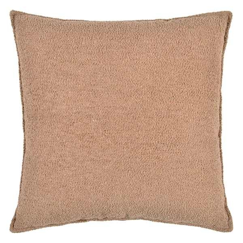 Crosby St. Brown Soft Textured Boucle Throw Pillow, 24″