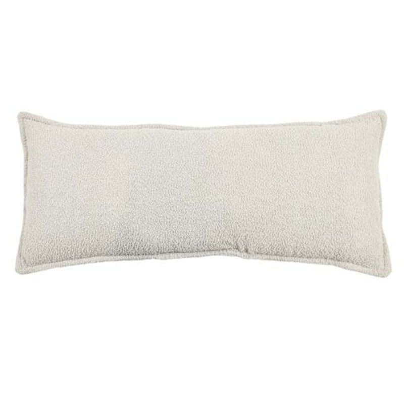 Crosby St. Grey Soft Textured Boucle Throw Pillow, 14×36