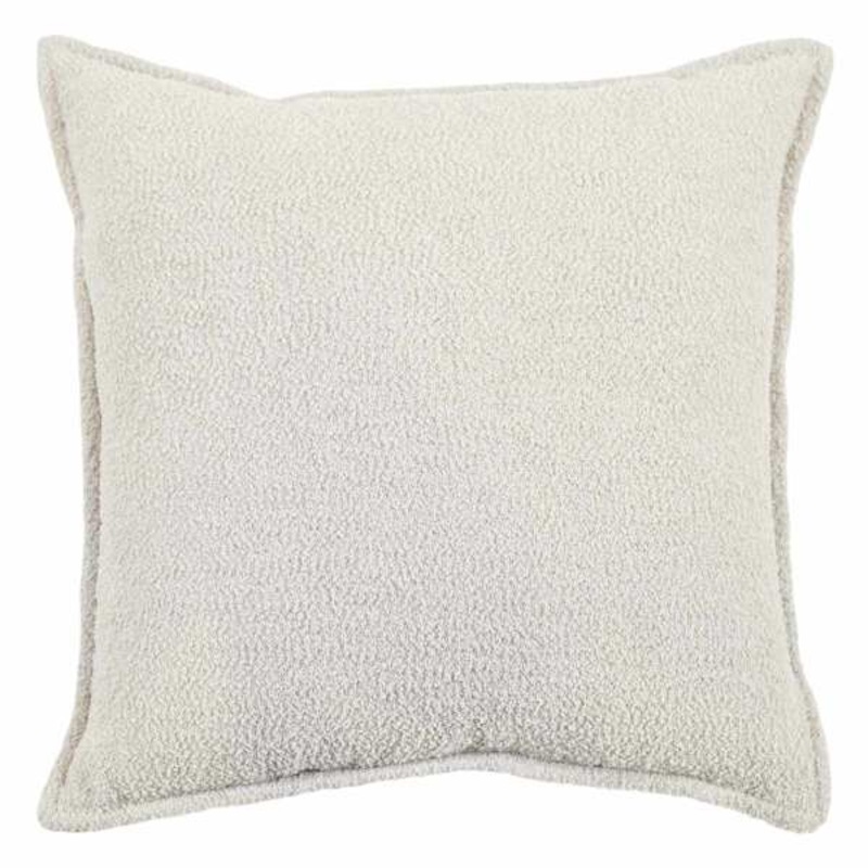 Crosby St. Grey Soft Textured Boucle Throw Pillow, 24″