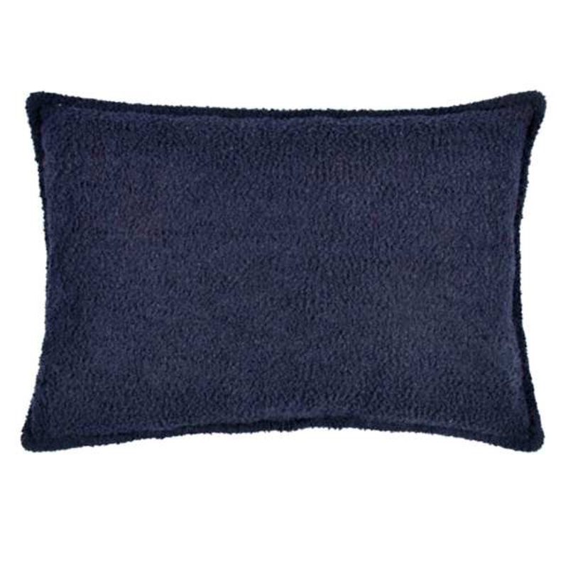 Crosby St. Navy Blue Soft Textured Boucle Throw Pillow, 14×20