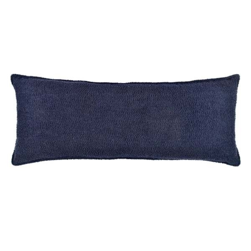 Crosby St. Navy Blue Soft Textured Boucle Throw Pillow, 14×36