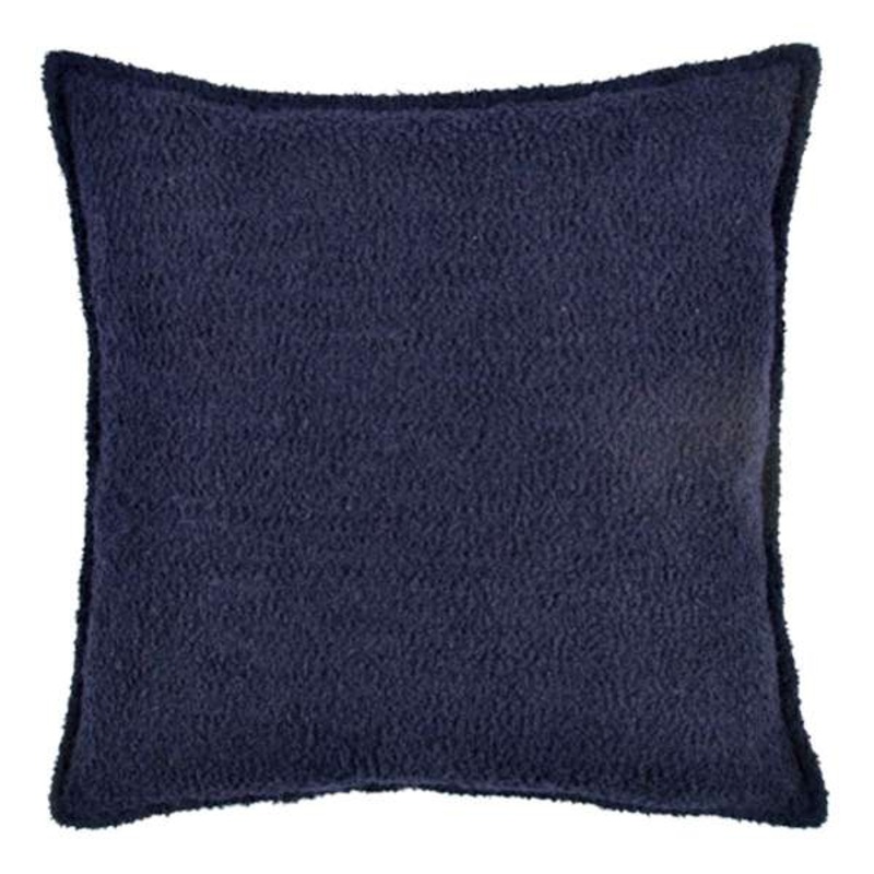Crosby St. Navy Blue Soft Textured Boucle Throw Pillow, 18″