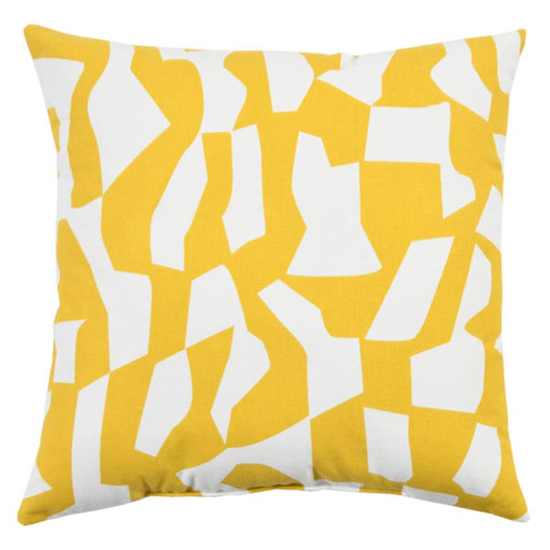 Crosby St. Yellow Geo Print Throw Pillow, 18″