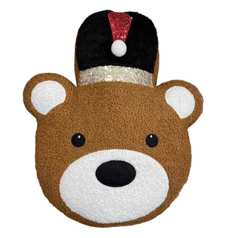 Teddy Bear Soldier Throw Pillow