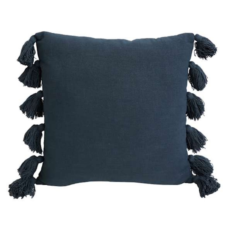 Austin Orion Blue Tassel Throw Pillow, 18″