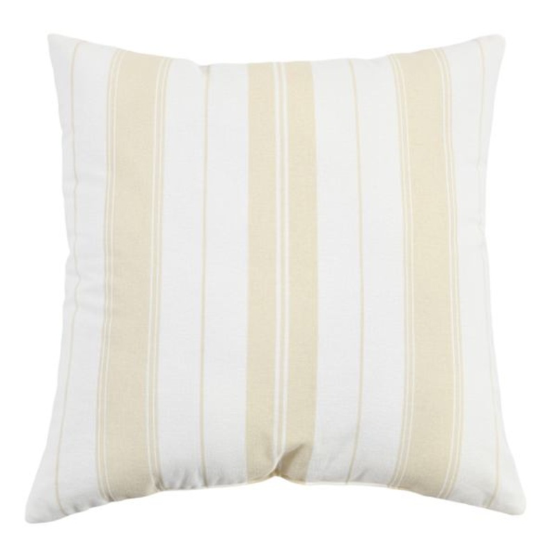 Blue Neutral Striped Print Throw Pillow, 18″