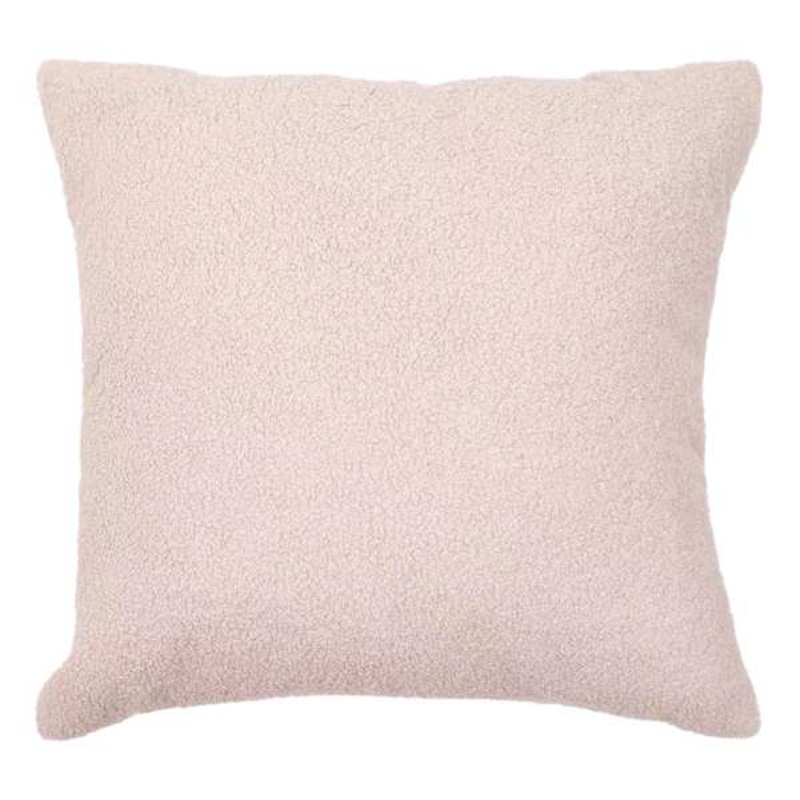 Brown Teddy Boucle Throw Pillow, 18″