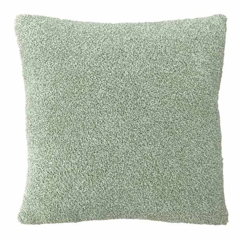 Green Heathered Cozy Plush Throw Pillow, 18″