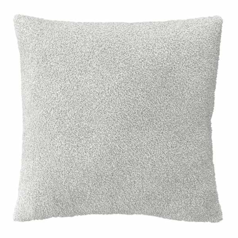 Grey Heathered Cozy Plush Throw Pillow, 18″