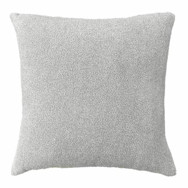 Grey Heathered Cozy Plush Throw Pillow, 24″