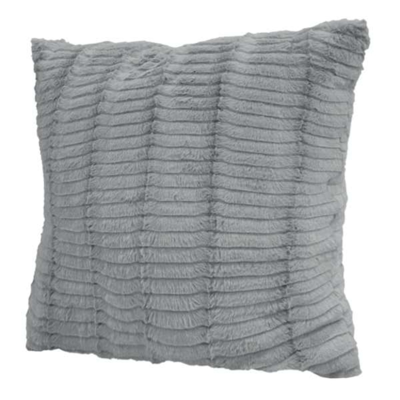 Grey Lash Throw Pillow, 24″