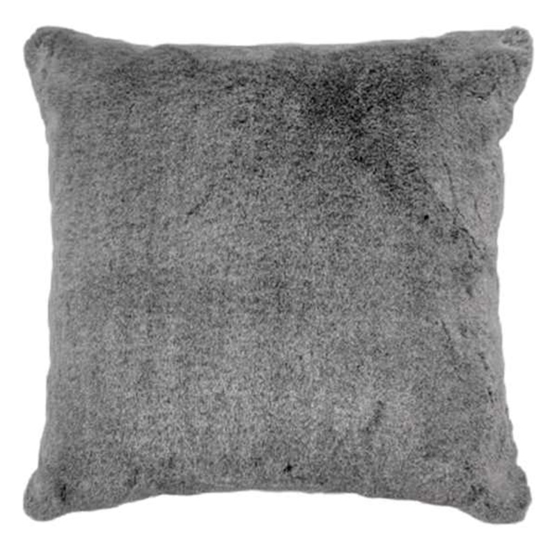 Grey Luxury Throw Pillow, 18″
