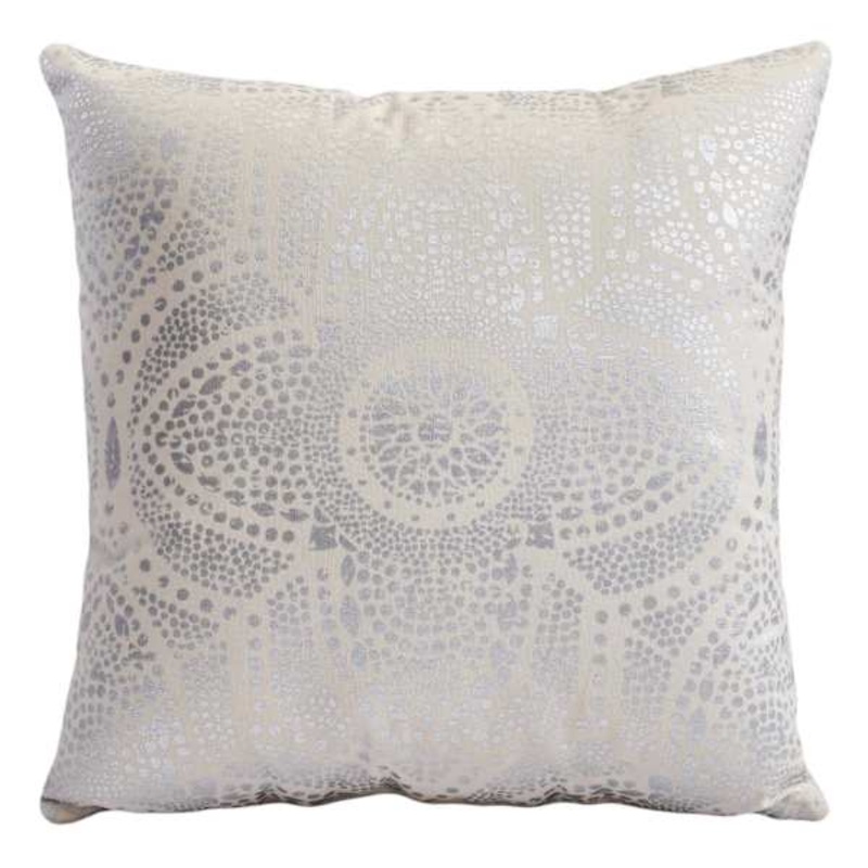 Neutral Arabesque Print Throw Pillow, 18″