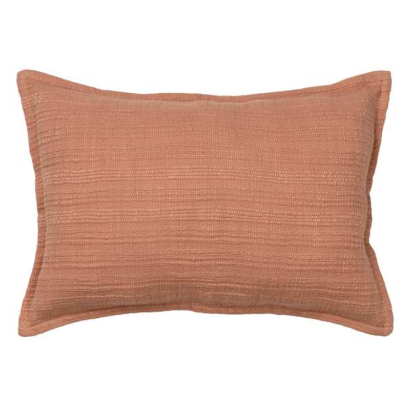 Pink Striped Slub Throw Pillow, 14×20