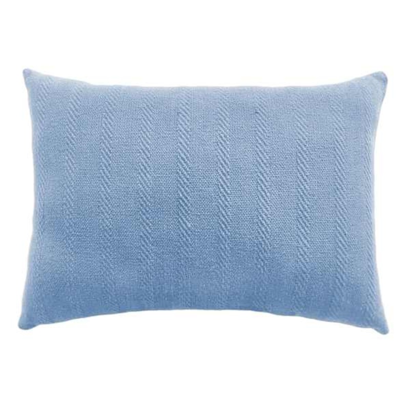 Barrington Light Blue Woven Oblong Throw Pillow, 14×20