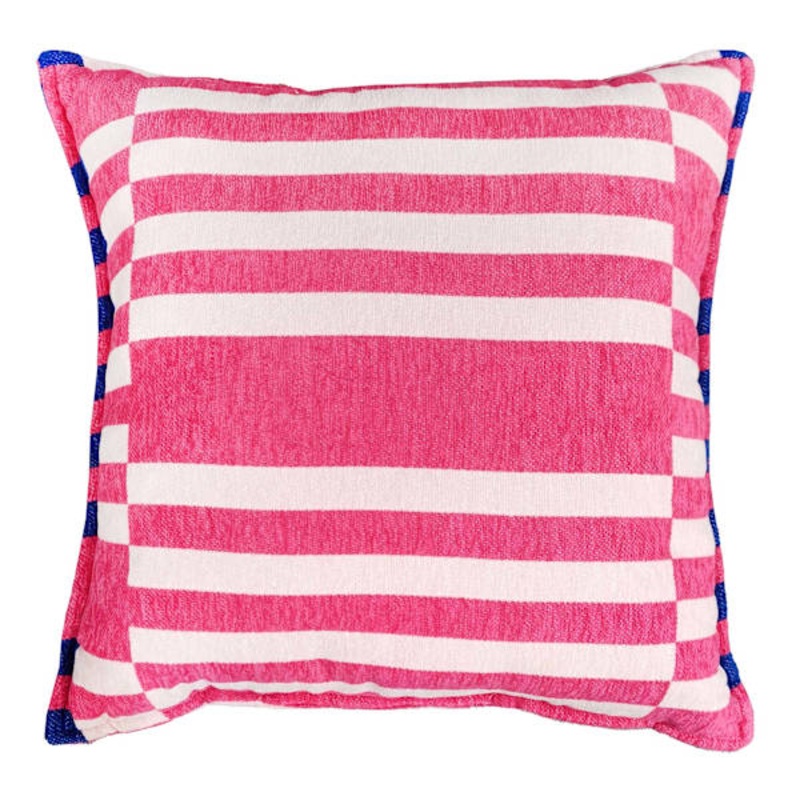 Geo Stripe Throw Pillow, 20″