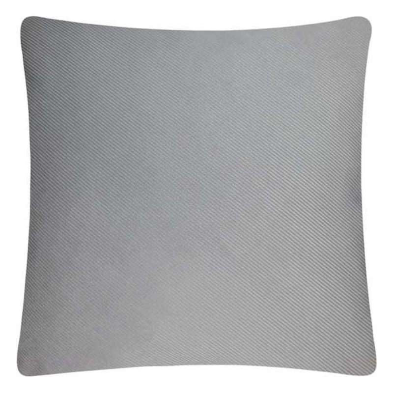 Light Grey Diagonal Striped Throw Pillow, 24″