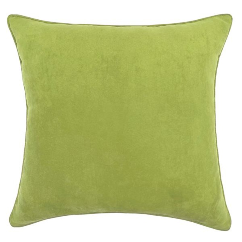 Lime Green Torrey Faux Suede Throw Pillow, 18″