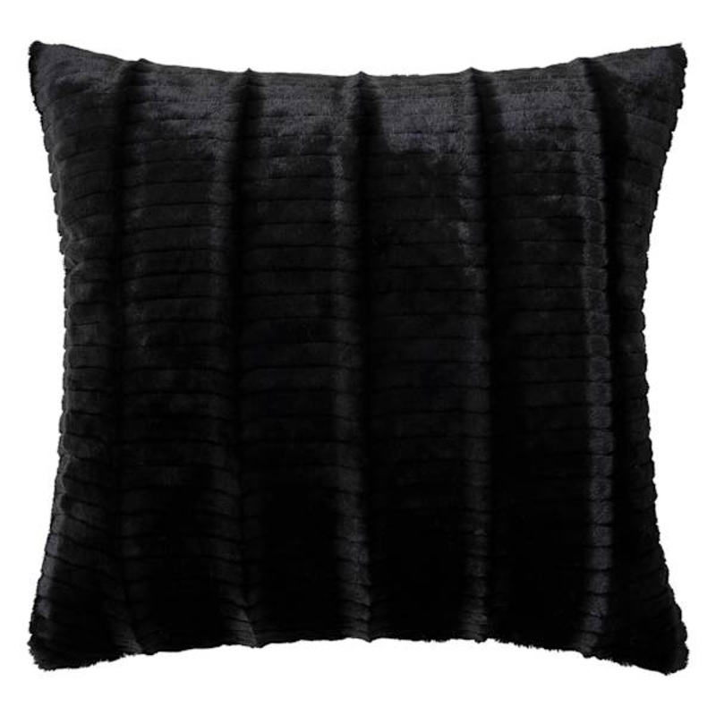 Logan Black Throw Pillow, 24″