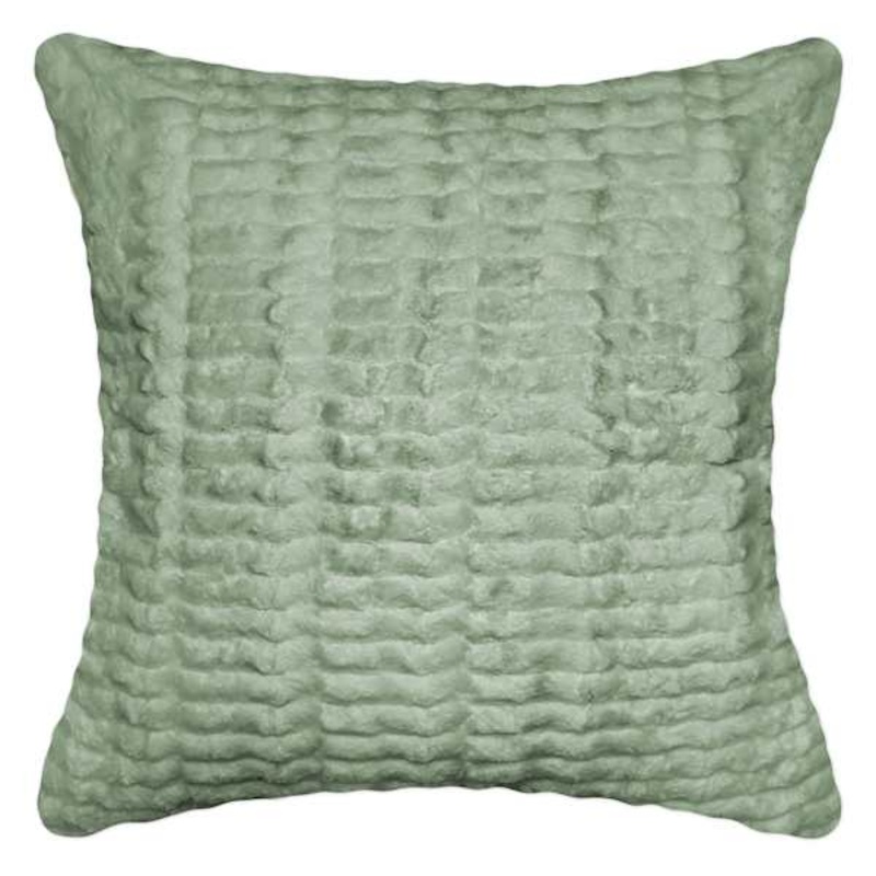Logan Green Brush Throw Pillow, 24″