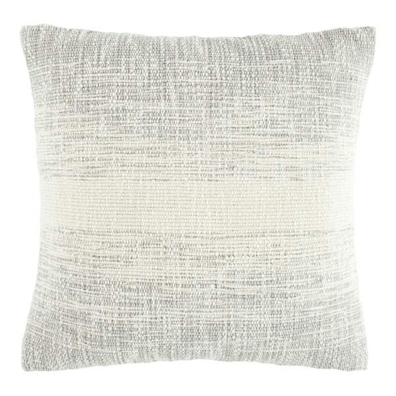 Milos Grey Throw Pillow, 18″
