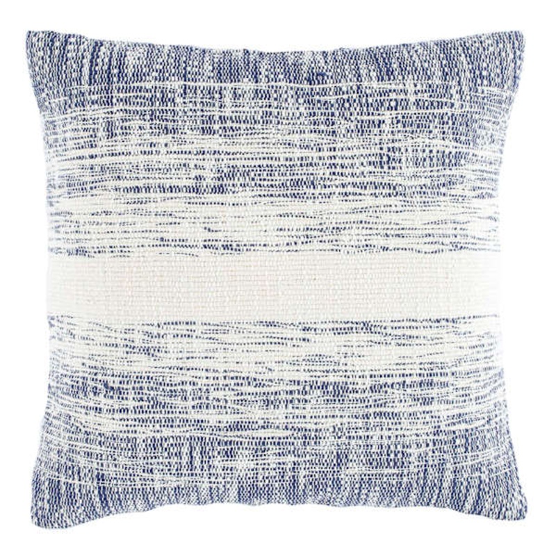 Milos Navy Throw Pillow, 18″