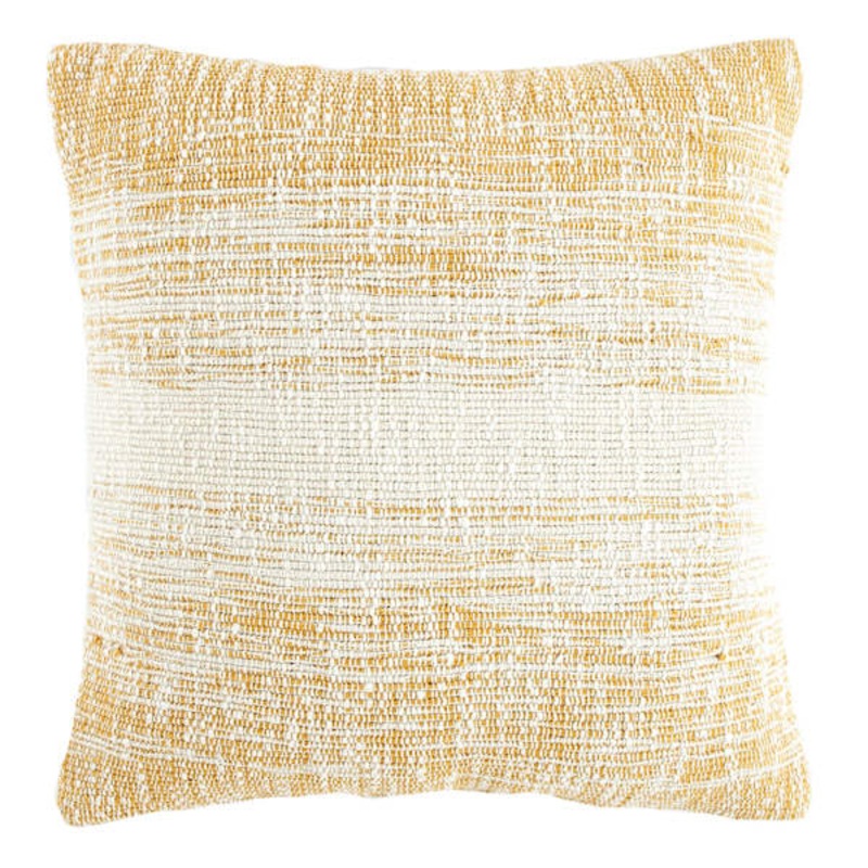 Milos Yellow Throw Pillow, 18″