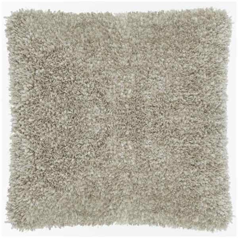 Moove Beige Shag Throw Pillow, 18″