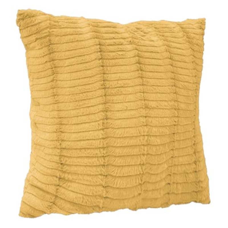 Ochre Yellow Lash Throw Pillow, 24″