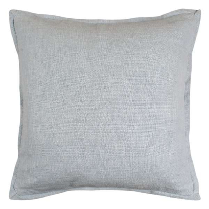 Solid Blue Throw Pillow with Flange, 18″