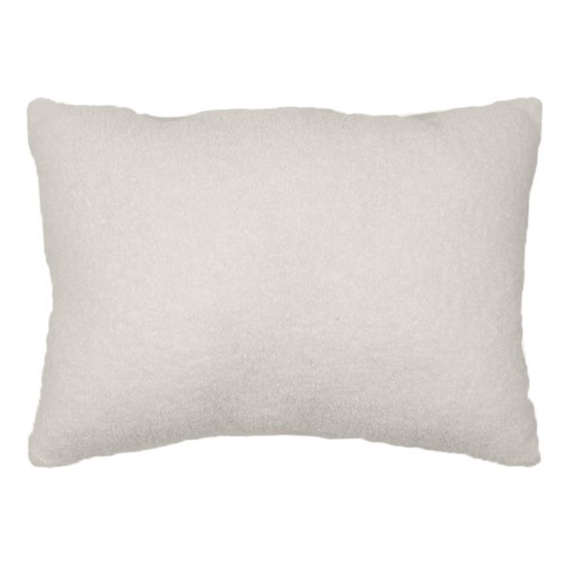 Taupe Teddy Boucle Throw Pillow, 14×20