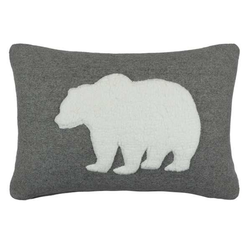 Polar Bear Throw Pillow, 14×20