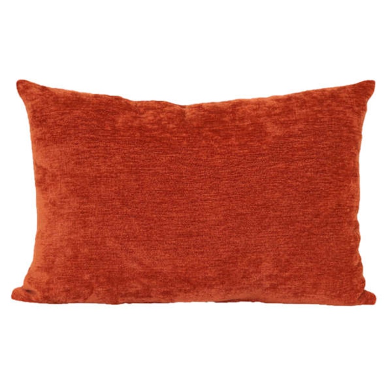 Reese Rust Chenille Throw Pillow, 14×20
