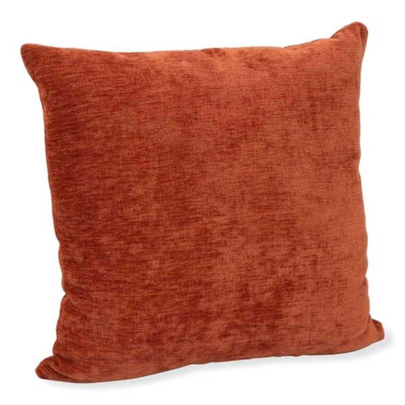 Reese Rust Chenille Throw Pillow, 18″