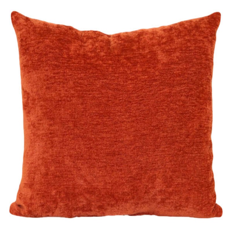 Reese Rust Chenille Throw Pillow, 24″