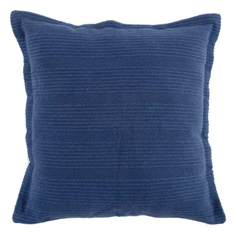 River Navy Ribbed Throw Pillow, 20″