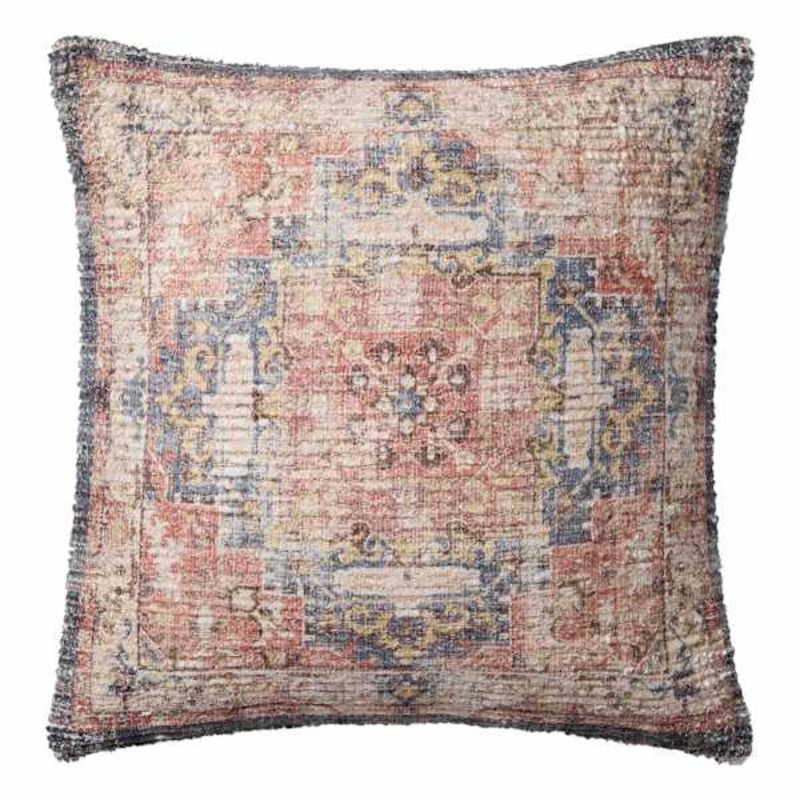 Rust Printed Throw Pillow, 18″