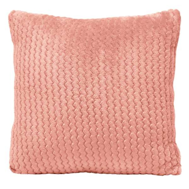 Shawn Coral Jacquard Plush Pillow, 24″