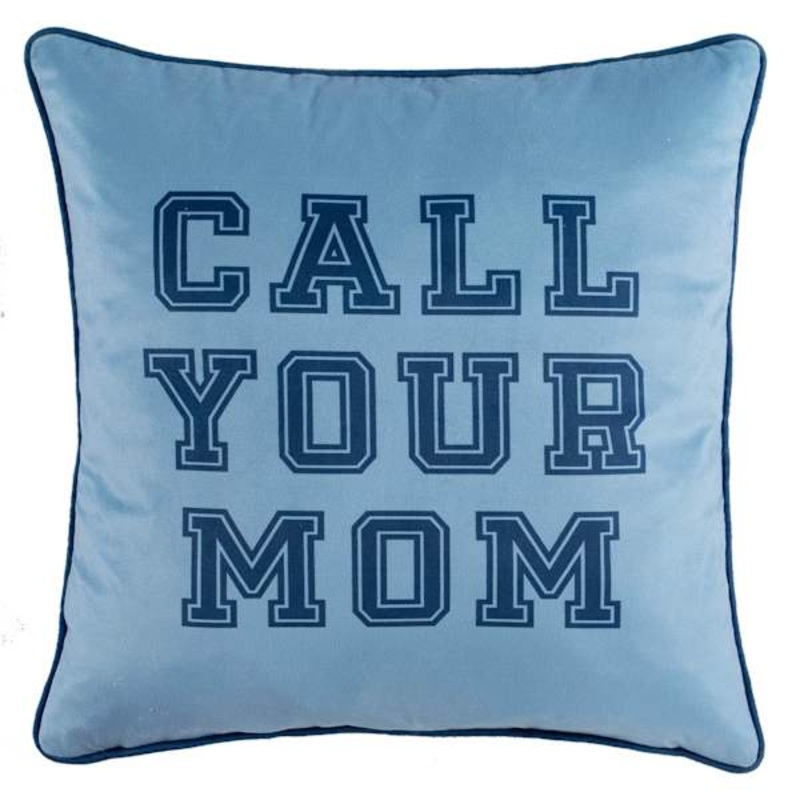 Smart Restart Call Your Mom Throw Pillow, 18″